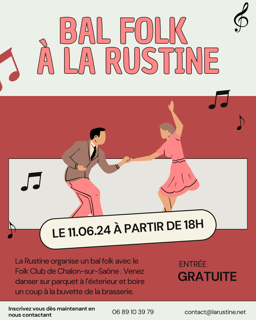 soirée bal folk à la brasserie la rustine