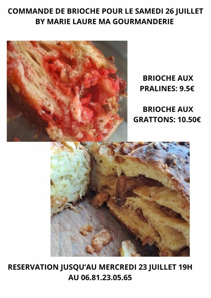 réservation de brioches et burgers