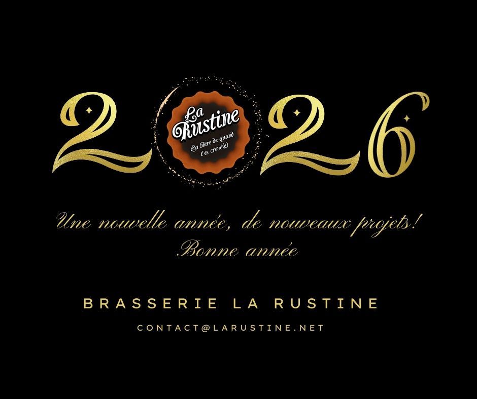 Bonne année avec la brasserie la Rustine